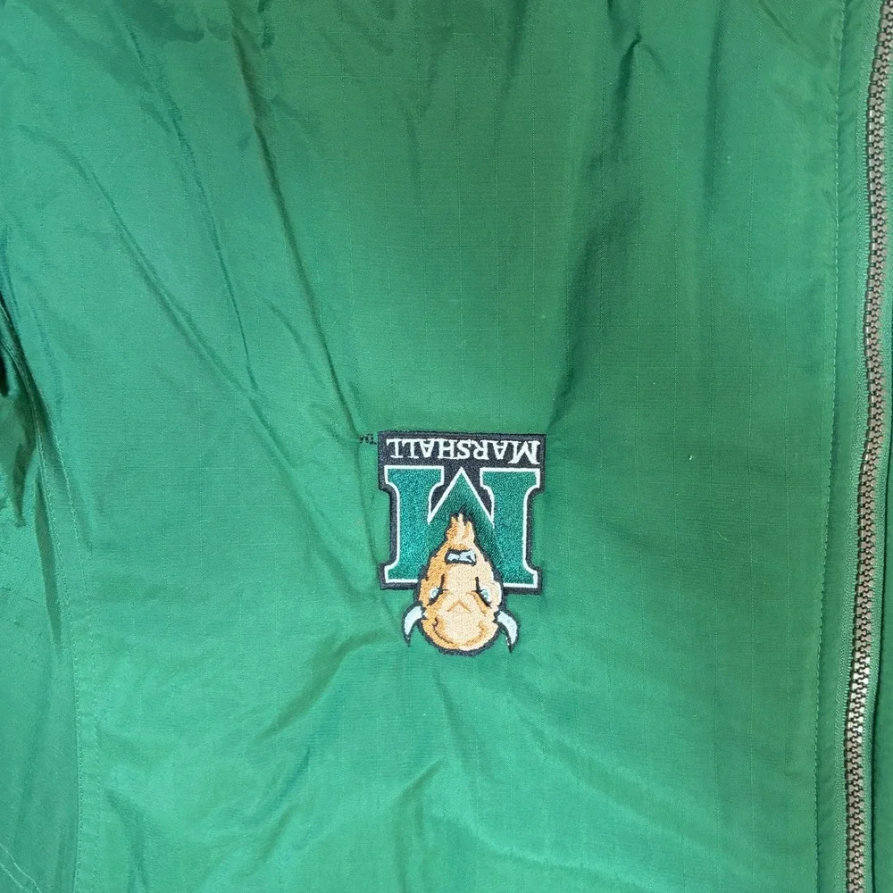 Nike Marshall University Puffer Jacket Team Issue Tennis Green Winter Insulated
